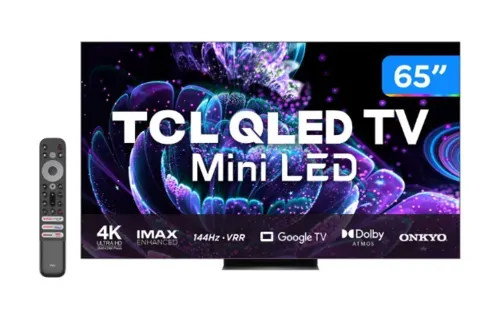 (C. Ouro) Smart Tv 65 4k Qled Tcl 65c835 120hz Mini Led